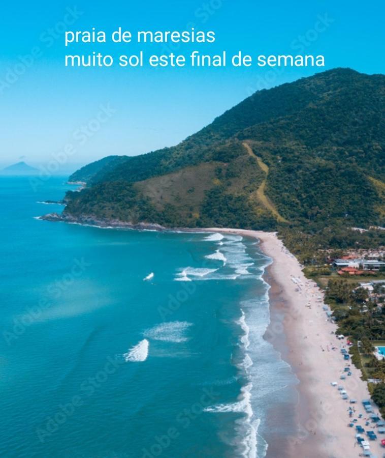 Casa Na Praia De Maresias Em Condominio Com Piscina Aquecida Na Av Principal De マレシアス エクステリア 写真